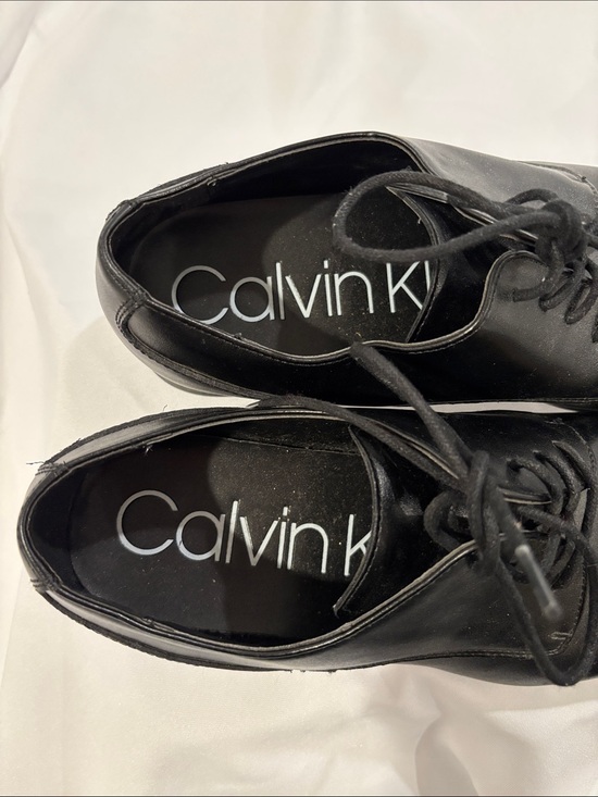 Calvin Klein Men\'s Brodie Black Leather 11.5 Shoes main image 5